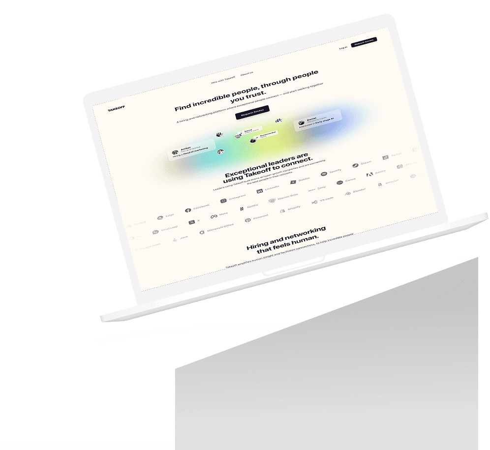 Takeoff UI Mockup